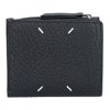 メゾンマルジェラ MAISON MARGIELA 折財布 二つ折財布 SA1UI0023 P4455 T8013 BLACK 4ステッチ フリップフラップ ウォレット
