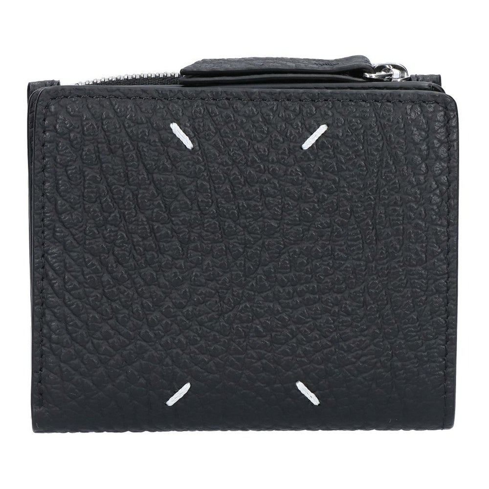 メゾンマルジェラ MAISON MARGIELA 折財布 二つ折財布 SA1UI0023 P4455 T8013 BLACK 4ステッチ フリップフラップ ウォレット