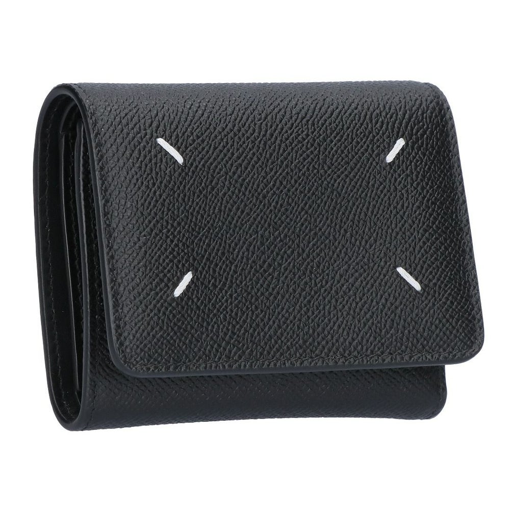 メゾンマルジェラ MAISON MARGIELA 折財布 三つ折財布 SA3UI0017 P4745 T8013 BLACK 4ステッチ 三つ折り ウォレット