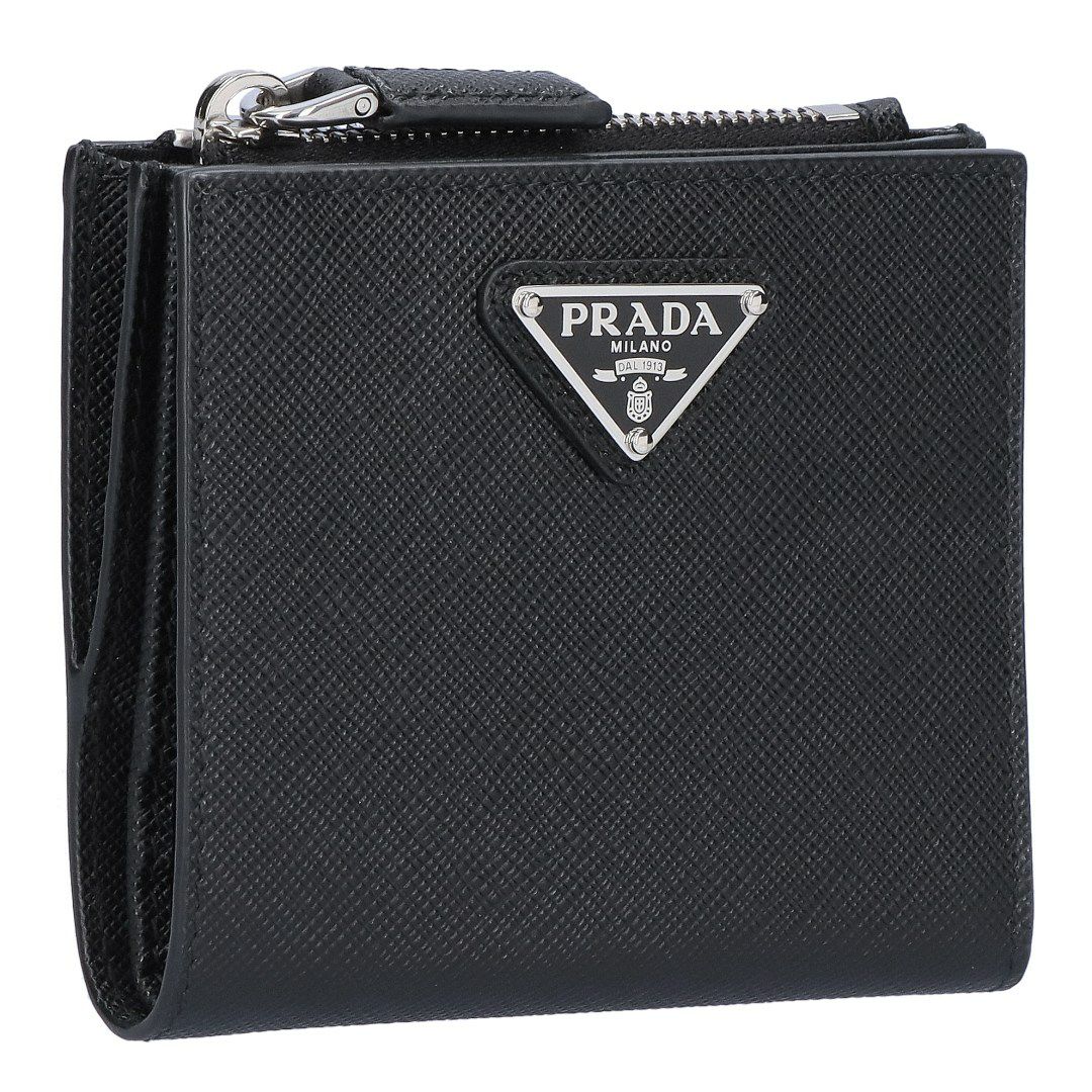 小倉/PRADA SAFFIANO BICOLORE ケース Amazon.com: Prada Lux Saffiano Bicolor Card Case, Nero/Mercurio