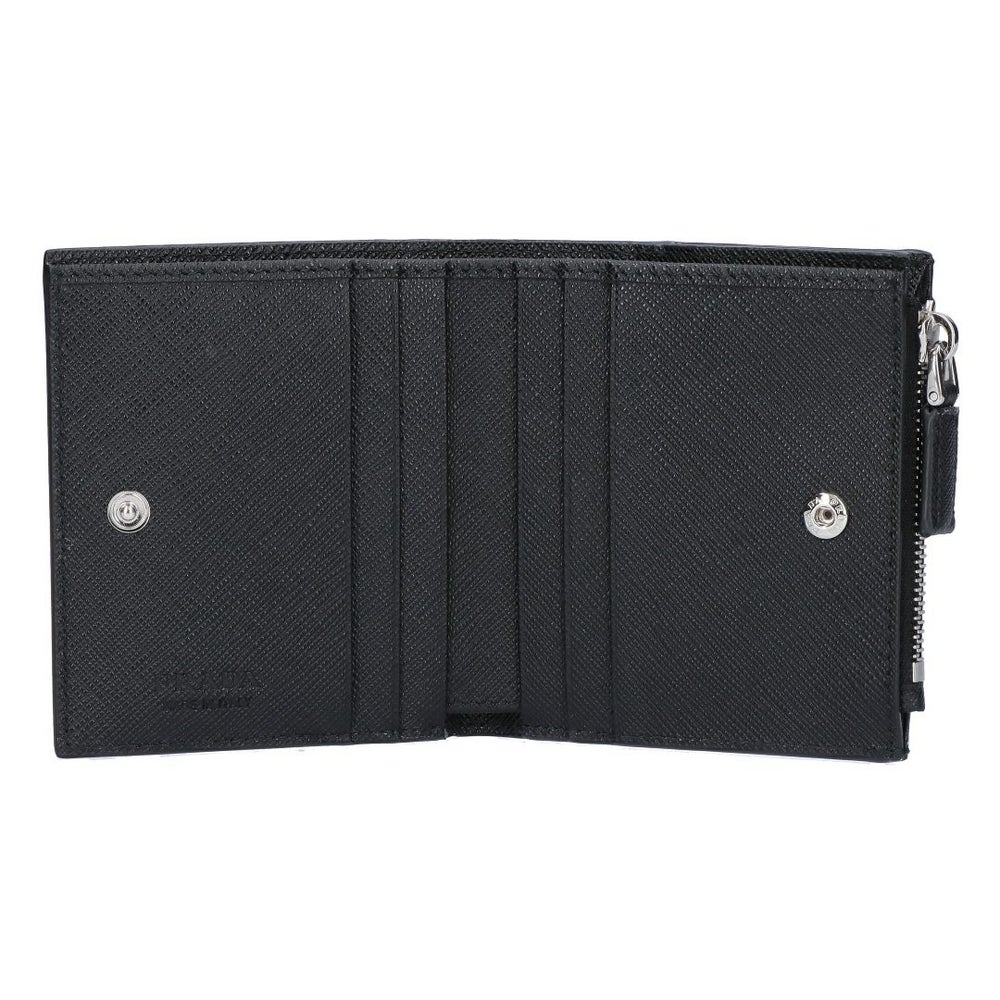 プラダ PRADA 折財布 二つ折り財布 SAFFIANO TRAIANGOLO サフィアーノトライアングル 2ML049 QHH F0002 NERO 【お取り寄せ】