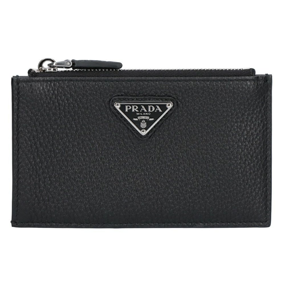 プラダ PRADA コインケース 小銭入れ カードケース フラグメントケース VIT.DAINO TRIAN ヴィッテロ ダイノ 2MC086 2E54 F0002 NERO 【お取り寄せ】