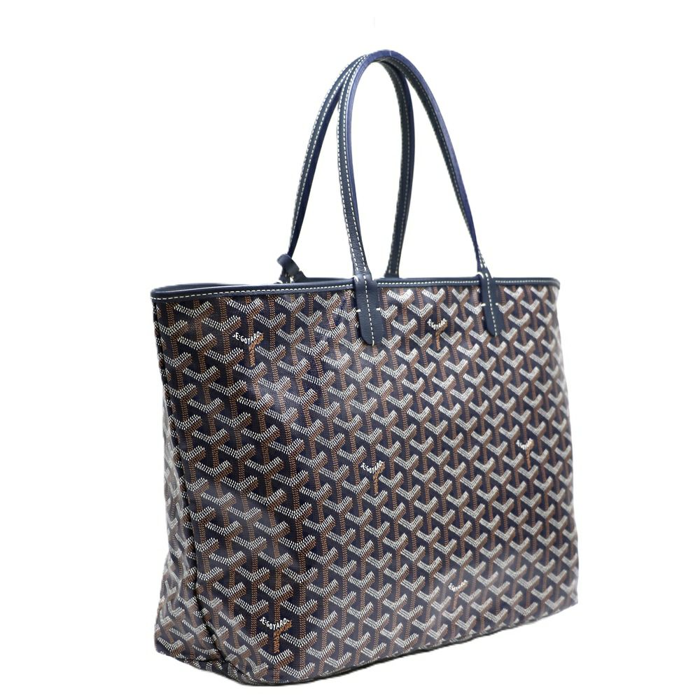 【リユース品】 ゴヤール GOYARD バッグ トートバッグ サンルイPM ネイビー／ブラウン 【お取り寄せ】
