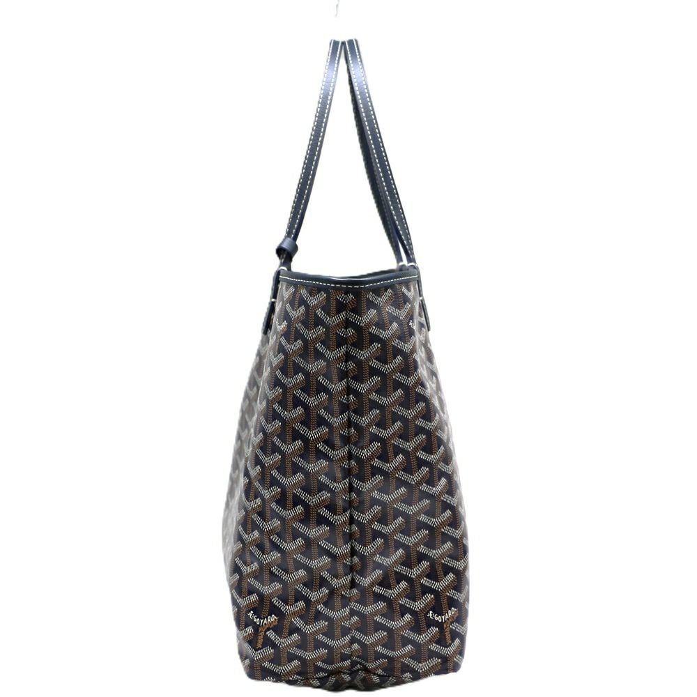 【リユース品】 ゴヤール GOYARD バッグ トートバッグ サンルイPM ネイビー／ブラウン 【お取り寄せ】