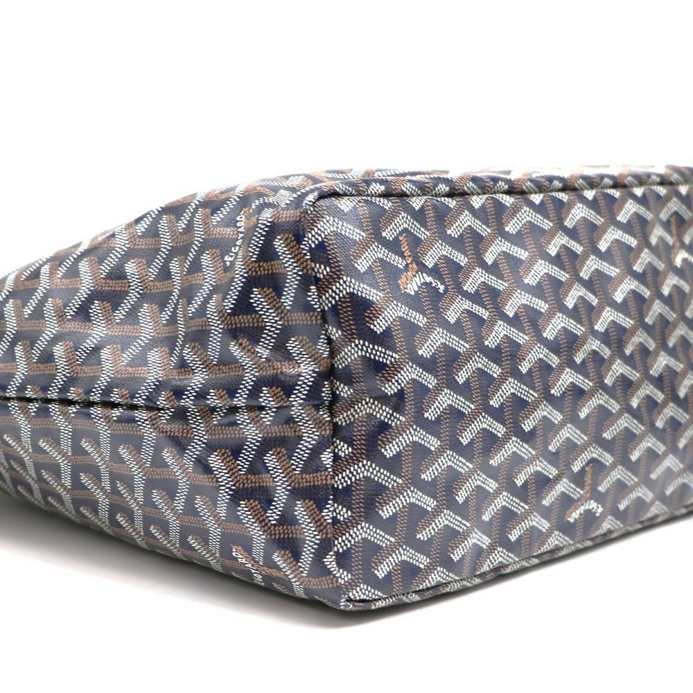 【リユース品】 ゴヤール GOYARD バッグ トートバッグ サンルイPM ネイビー／ブラウン 【お取り寄せ】