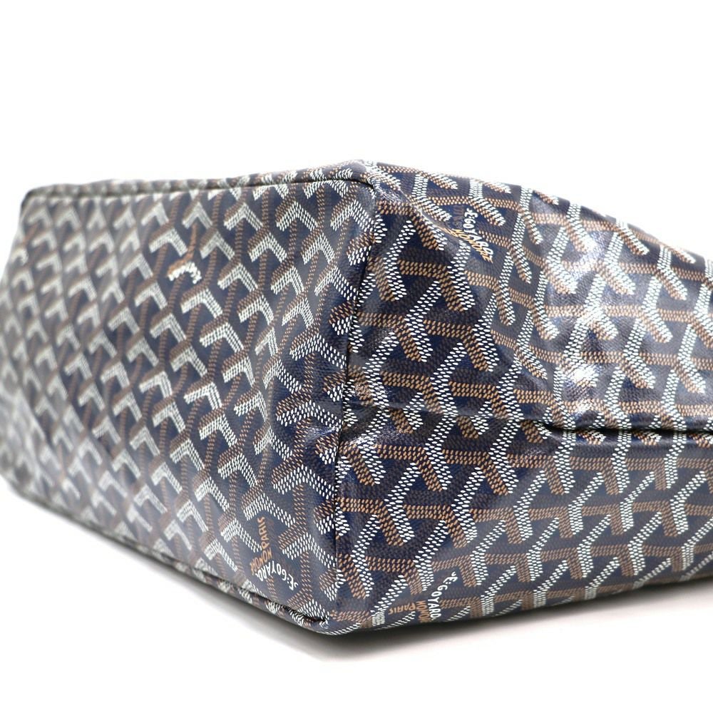 【リユース品】 ゴヤール GOYARD バッグ トートバッグ サンルイPM ネイビー／ブラウン 【お取り寄せ】