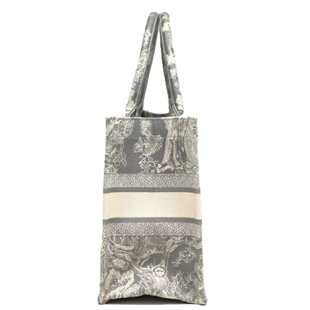 【リユース品】 ディオール DIOR バッグ トートバッグ ブックトート　ミディアム グレー系/ホワイト 【お取り寄せ】