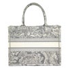 【リユース品】 ディオール DIOR バッグ トートバッグ ブックトート　ミディアム グレー系/ホワイト 【お取り寄せ】