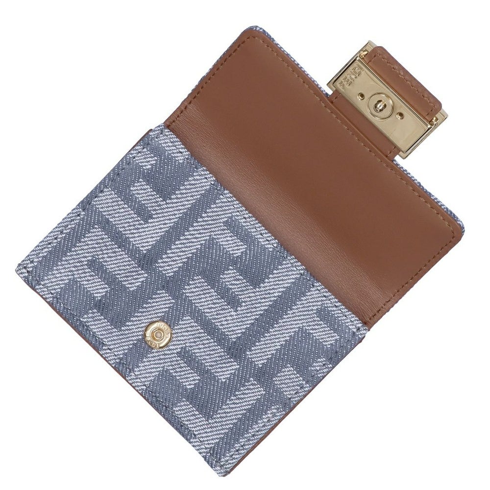 フェンディ FENDI 折財布 三つ折り財布 FFジャガード 8M0395 AUT4 F1SXQ MYRTLE+DARK NUT+SO 【お取り寄せ】