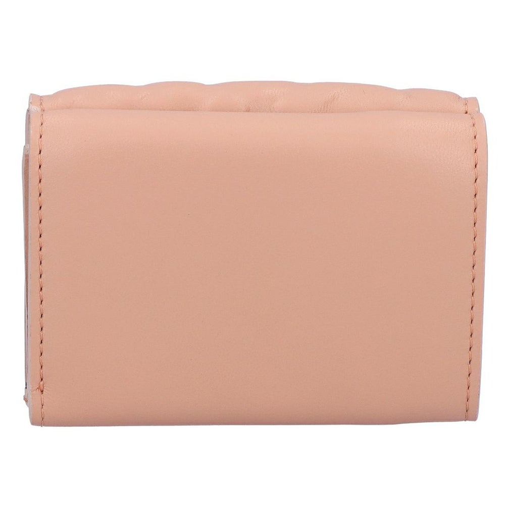 フェンディ FENDI 折財布 三つ折り財布 BAGUETTE バゲット 8M0395 AAJD F1SK3 EMBOSSED BALLET ROSE+SOFT GOLD FFモチーフ マイクロ 【お取り寄せ】