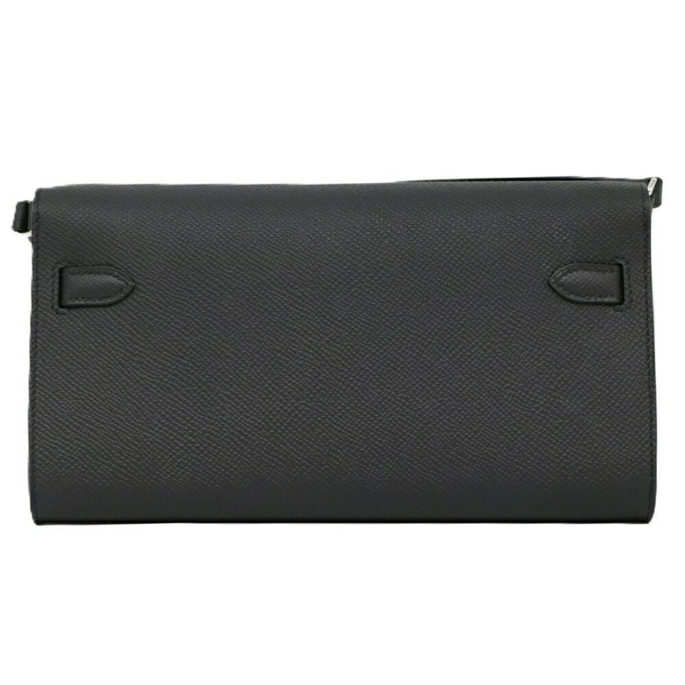 【リユース品】 エルメス HERMES バッグ ショルダーバッグ ケリーロングトゥーゴー ブラック/シルバー金具 【お取り寄せ】