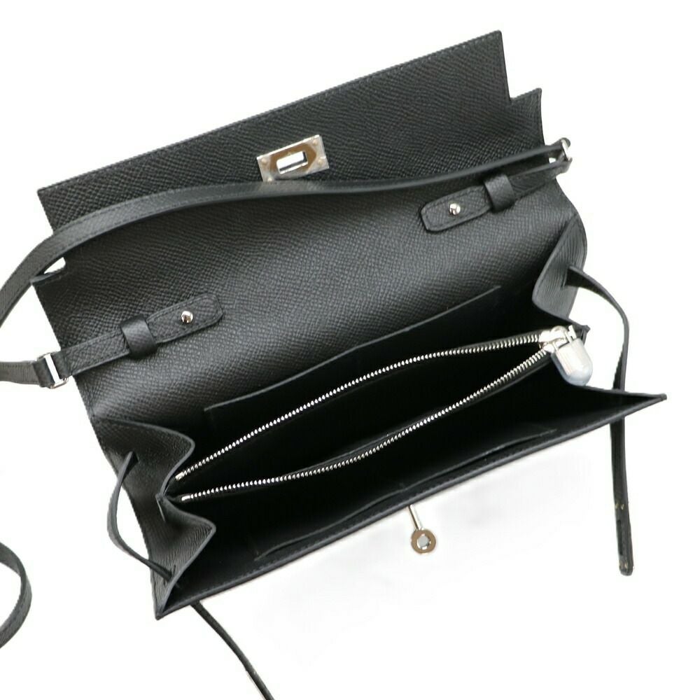【リユース品】 エルメス HERMES バッグ ショルダーバッグ ケリーロングトゥーゴー ブラック/シルバー金具 【お取り寄せ】