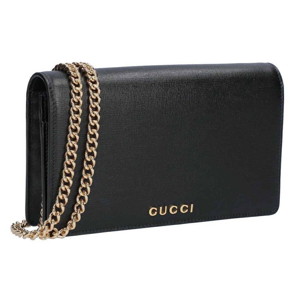 グッチ GUCCI チェーンウォレット ミラー付き ミニバッグ クラッチバッグ GUCCI SCRIPT グッチ スクリプト 772643 0OP0N 1000 【お取り寄せ】