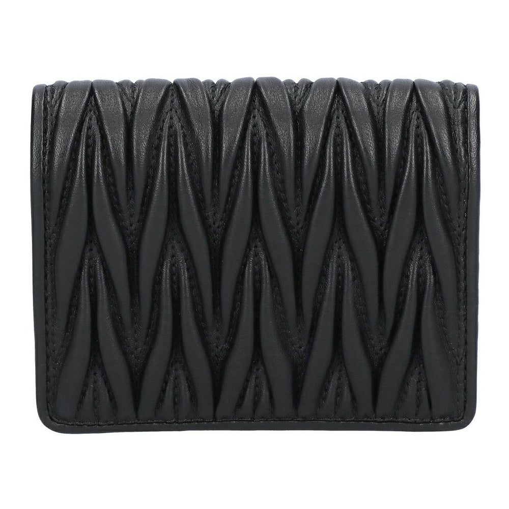ミュウミュウ MIUMIU 折財布 二つ折り財布 MATELASSE マトラッセ マテラッセ 5MV204 AFPP F0002 NERO 【お取り寄せ】