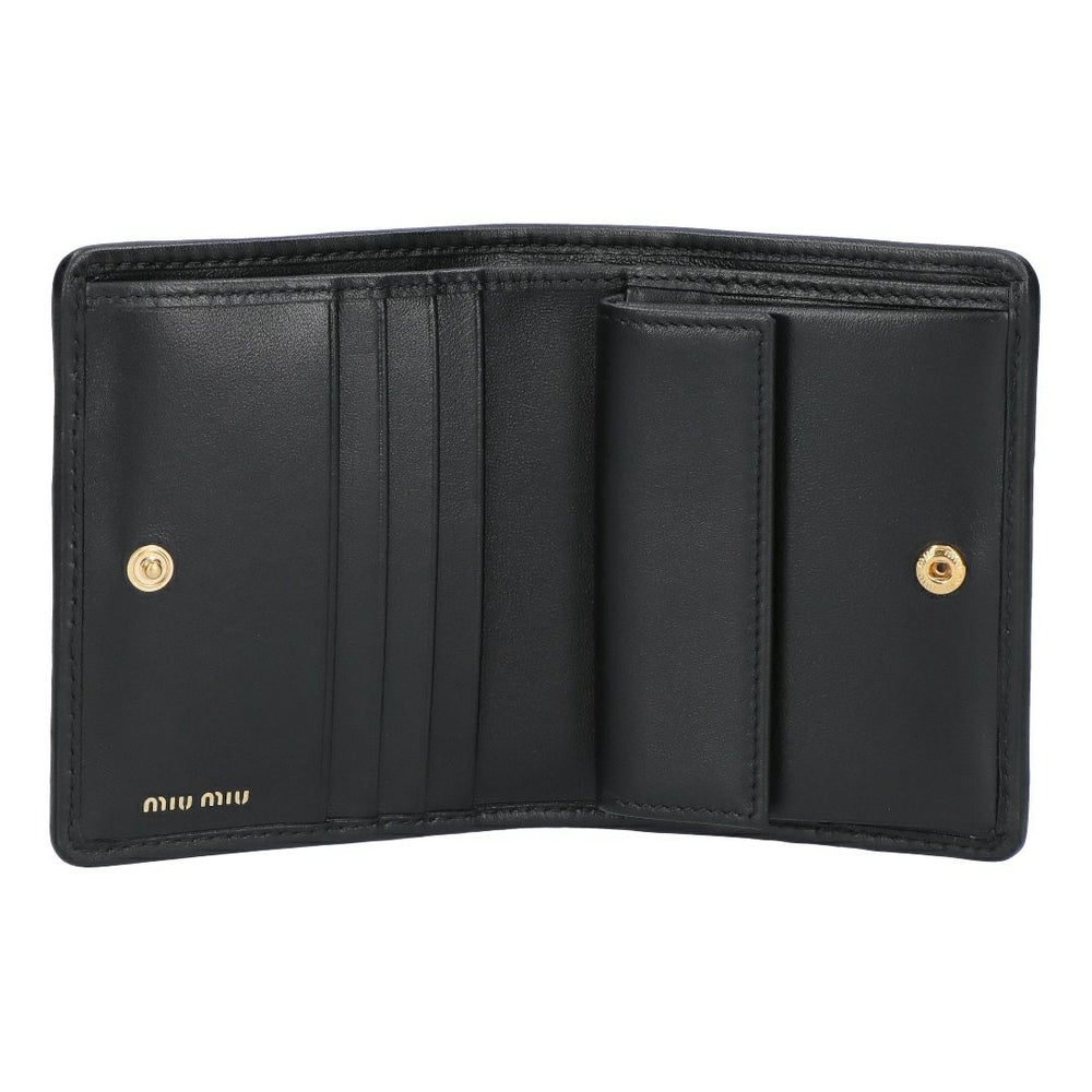 ミュウミュウ MIUMIU 折財布 二つ折り財布 MATELASSE マトラッセ マテラッセ 5MV204 AFPP F0002 NERO 【お取り寄せ】