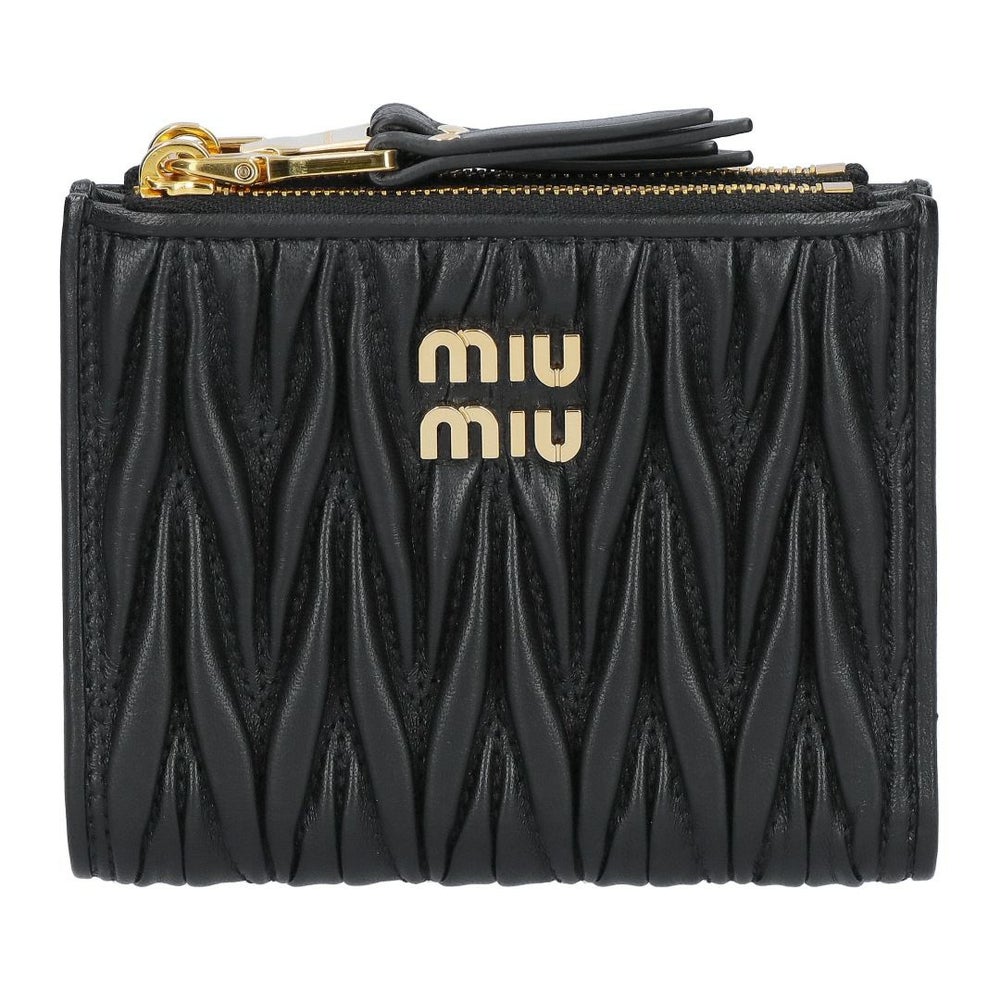 ミュウミュウ MIUMIU 折財布 二つ折り財布 MATELASSE マトラッセ マテラッセ 5ML024 AFPP F0002 NERO 【お取り寄せ】