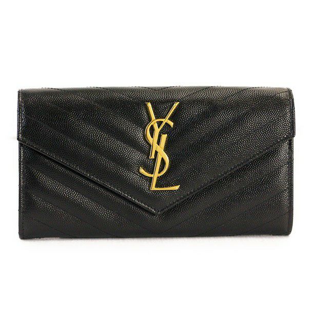 エディ期　Saint Laurent Paris 長財布 15ss SAINT LAURENT PARIS zip around wallet in grain de poudre embossed