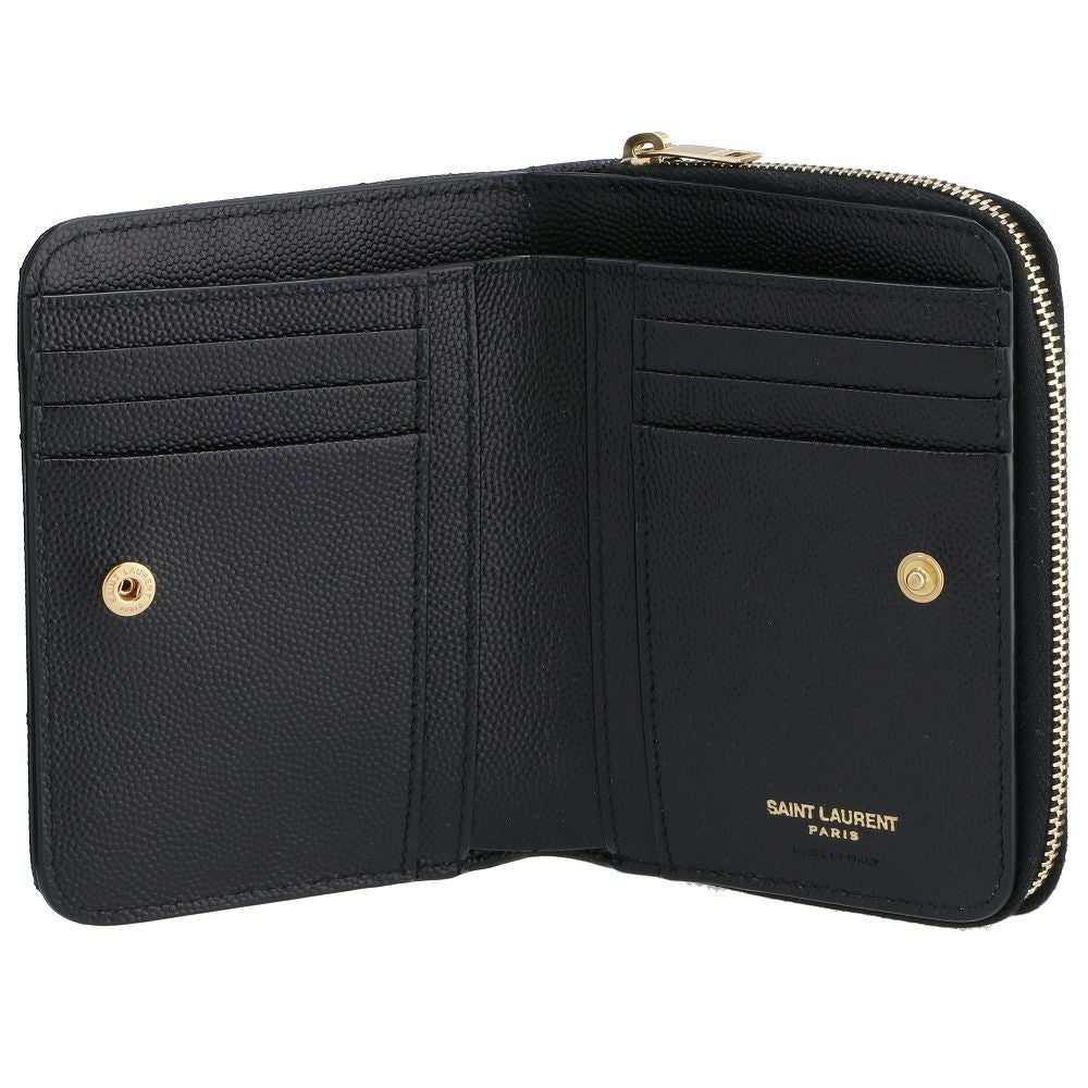 サンローランパリ 折財布 668288 BOW01 ブラック(1000 BLACK) SAINT LAURENT PARIS