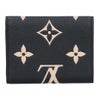 ルイヴィトン LOUIS VUITTON 折財布 三つ折り財布 アンプラント M80968 ブラック ベージュ ポルトフォイユ･ヴィクトリーヌ