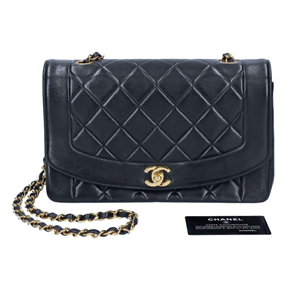 【リユース品】 シャネル CHANEL バッグ ショルダーバッグ ダイアナマトラッセチェーンショルダーバッグ A01164 ブラック/ゴールド金具 【お取り寄せ】