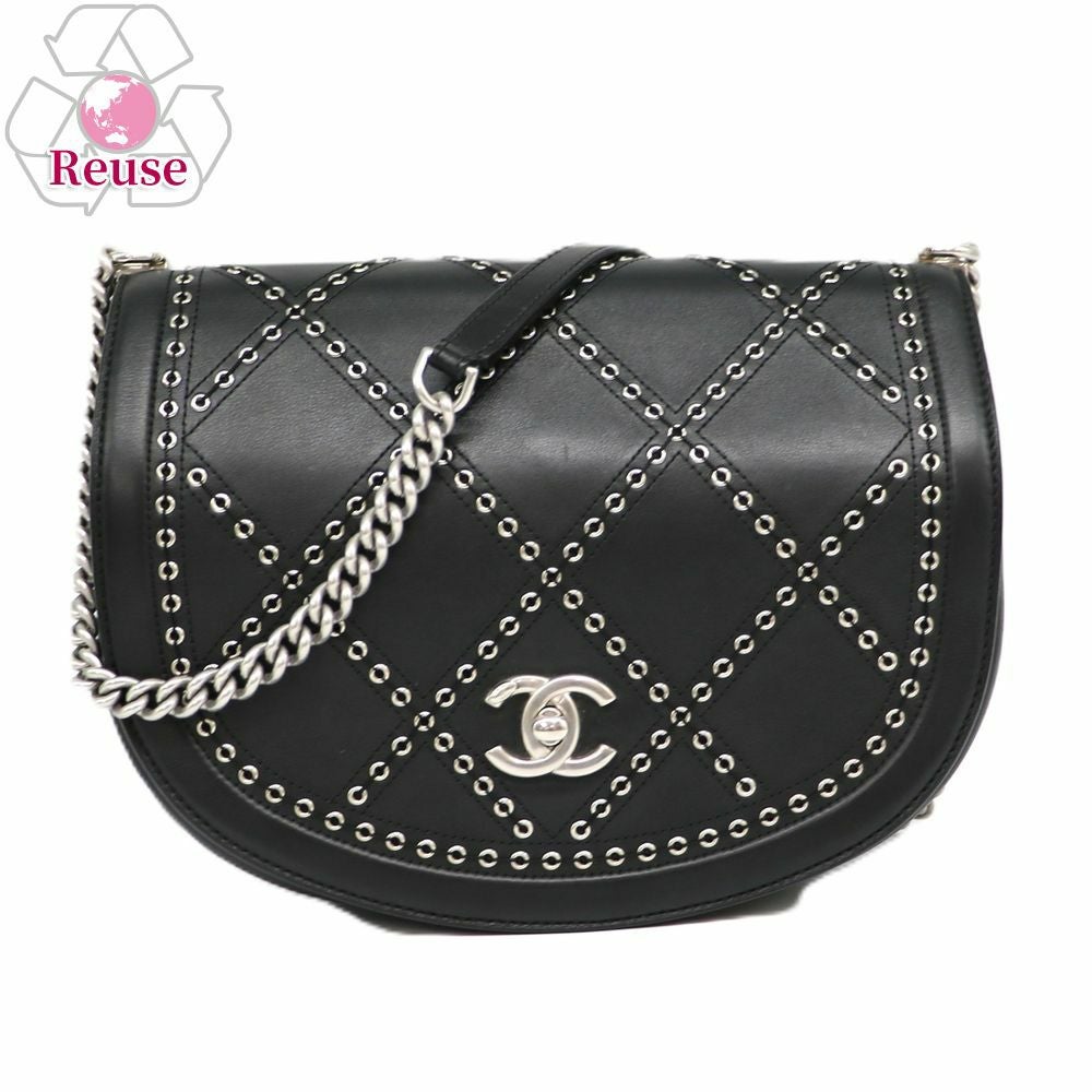 【リユース品】 シャネル CHANEL バッグ ショルダーバッグ ココアイレット ラウンドミニ チェーンショルダーバッグ A69993 ブラック/シルバー金具 【お取り寄せ】