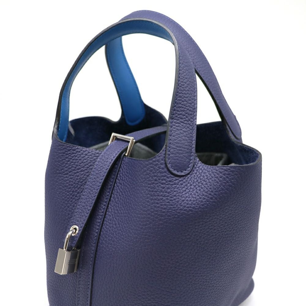 【リユース品】 エルメス HERMES バッグ ハンドバッグ ピコタンロック PM ブルーアンクル/シルバー金具 【お取り寄せ】