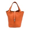 【リユース品】 エルメス HERMES バッグ ハンドバッグ ピコタンロック PM オレンジ/シルバー金具 【お取り寄せ】