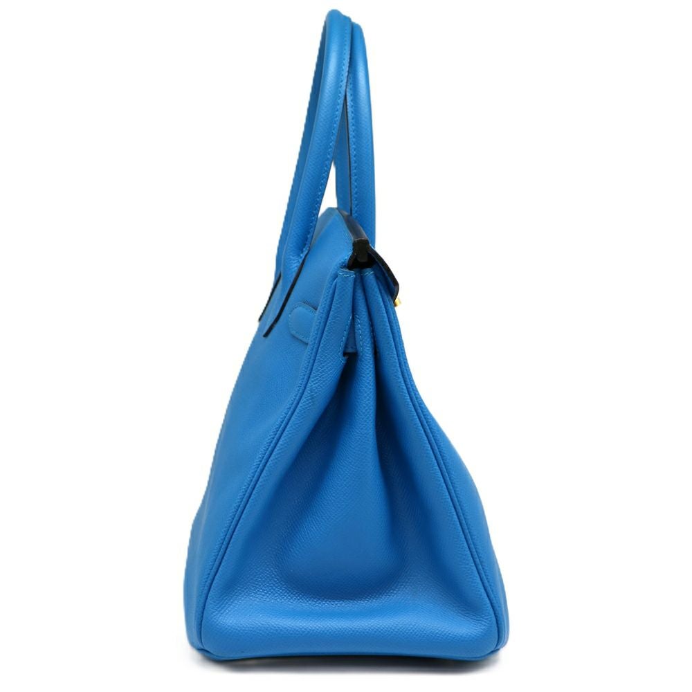 【リユース品】 エルメス HERMES バッグ ハンドバッグ バーキン30 ブルーザンジバル/ゴールド金具 【お取り寄せ】