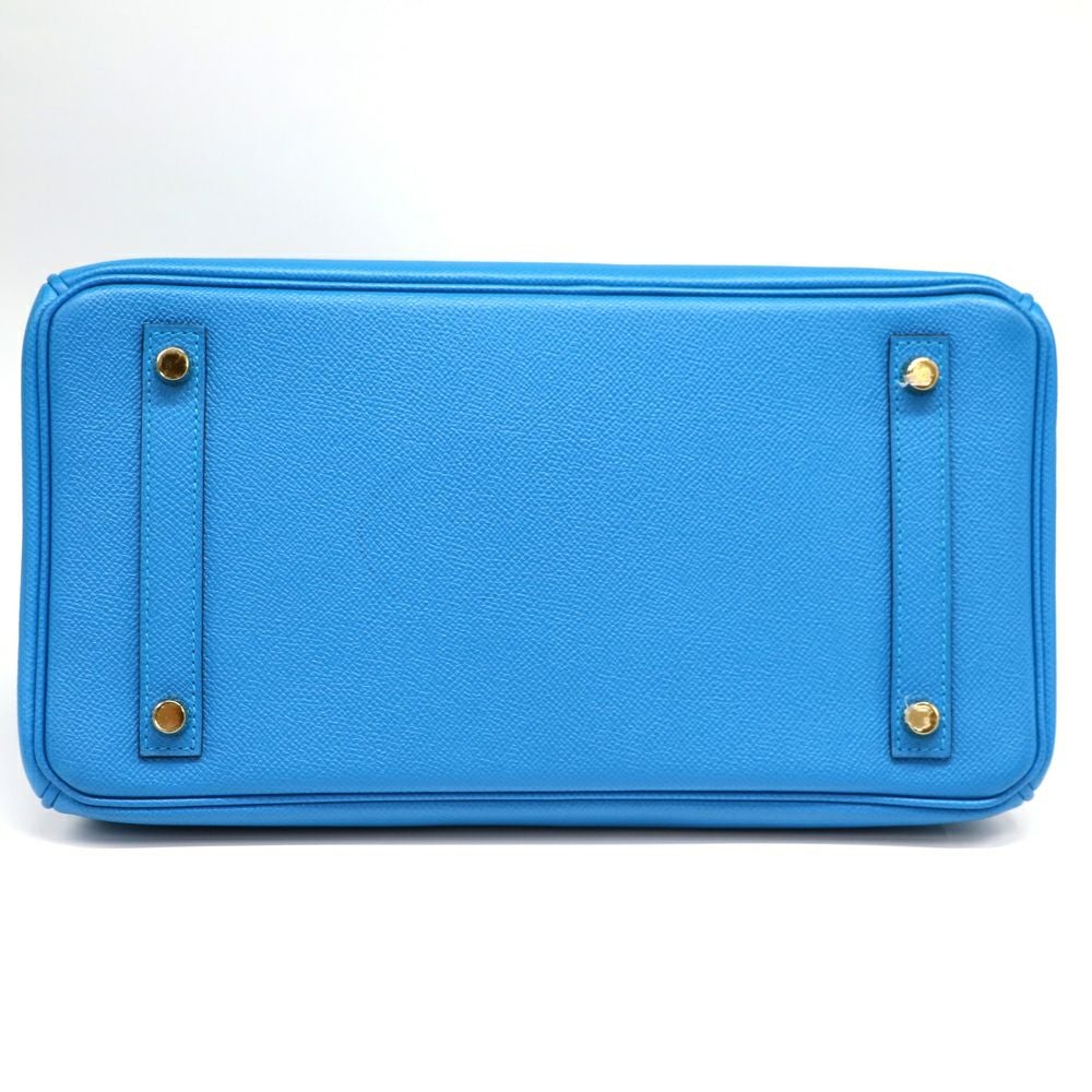 【リユース品】 エルメス HERMES バッグ ハンドバッグ バーキン30 ブルーザンジバル/ゴールド金具 【お取り寄せ】