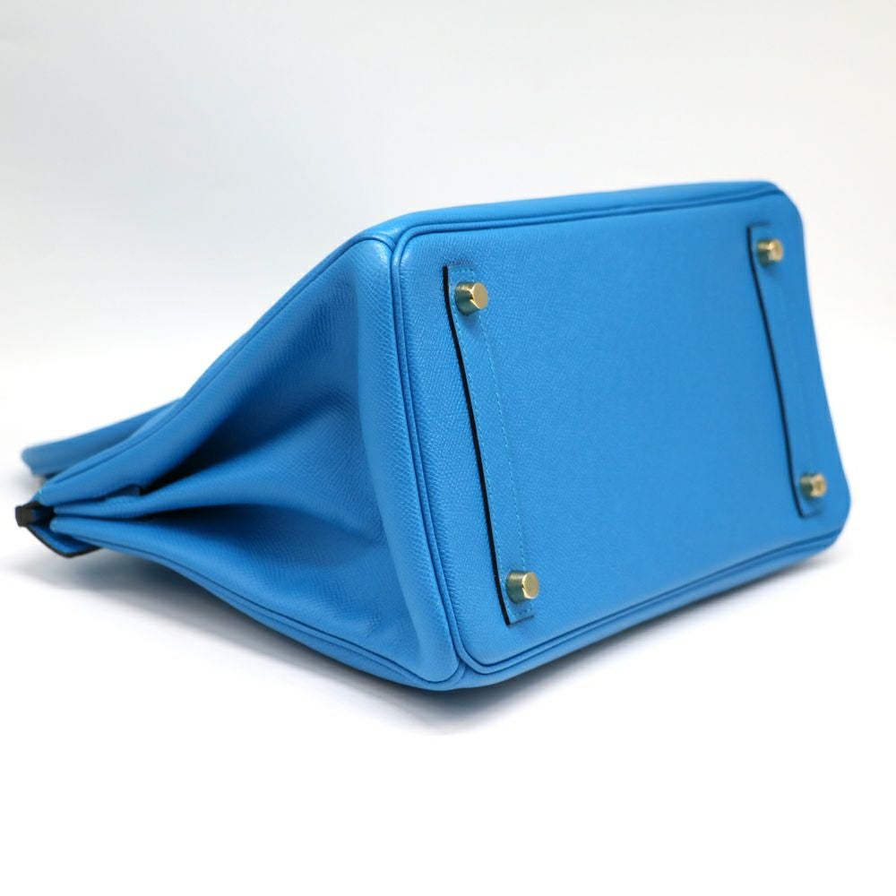 【リユース品】 エルメス HERMES バッグ ハンドバッグ バーキン30 ブルーザンジバル/ゴールド金具 【お取り寄せ】