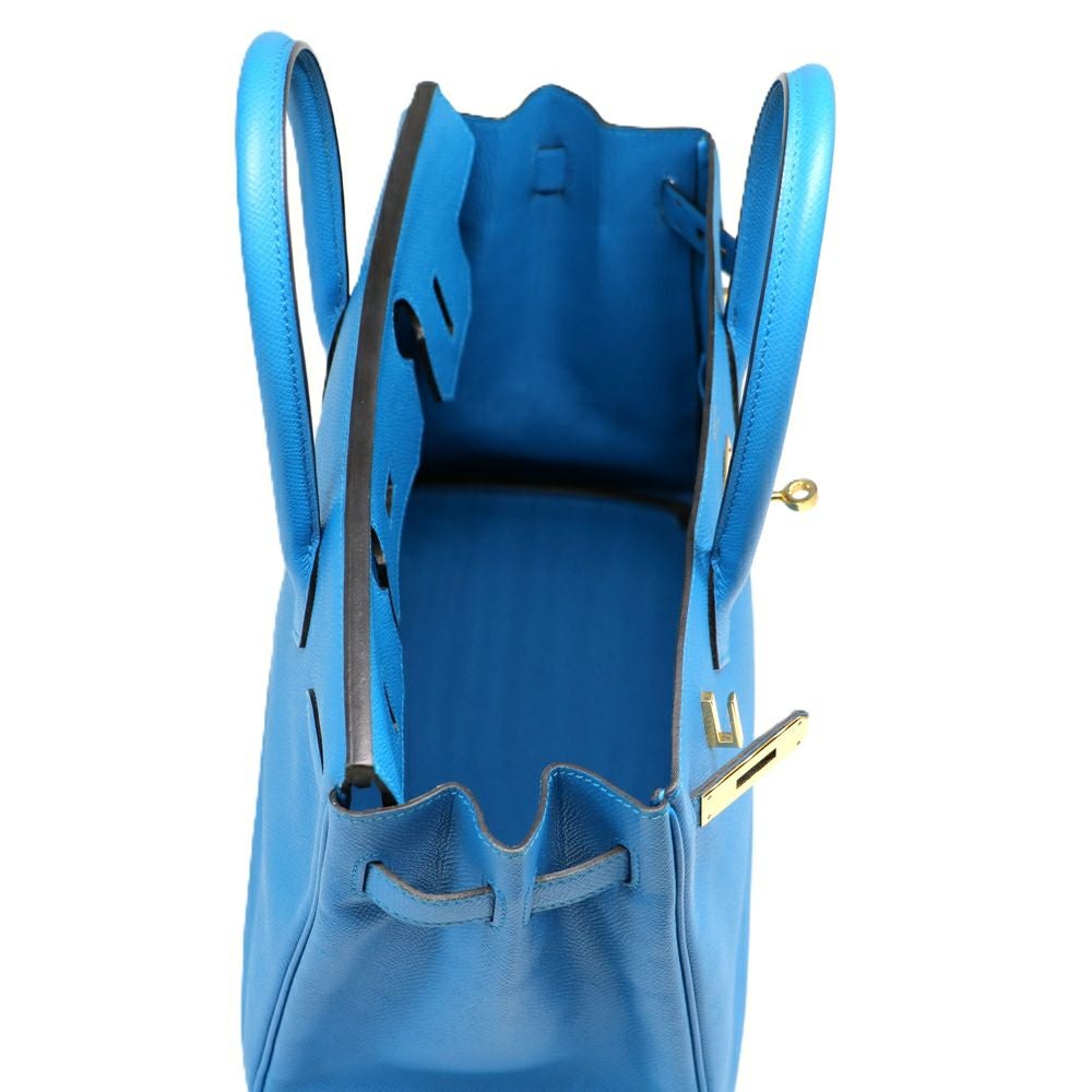 【リユース品】 エルメス HERMES バッグ ハンドバッグ バーキン30 ブルーザンジバル/ゴールド金具 【お取り寄せ】