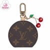 【リユース品】 ルイヴィトン LOUIS VUITTON 小物 キーホルダー LV × TM バッグチャーム･LV ミニ ミラー チェリー M02830 ブラウン系/レッド 【お取り寄せ】