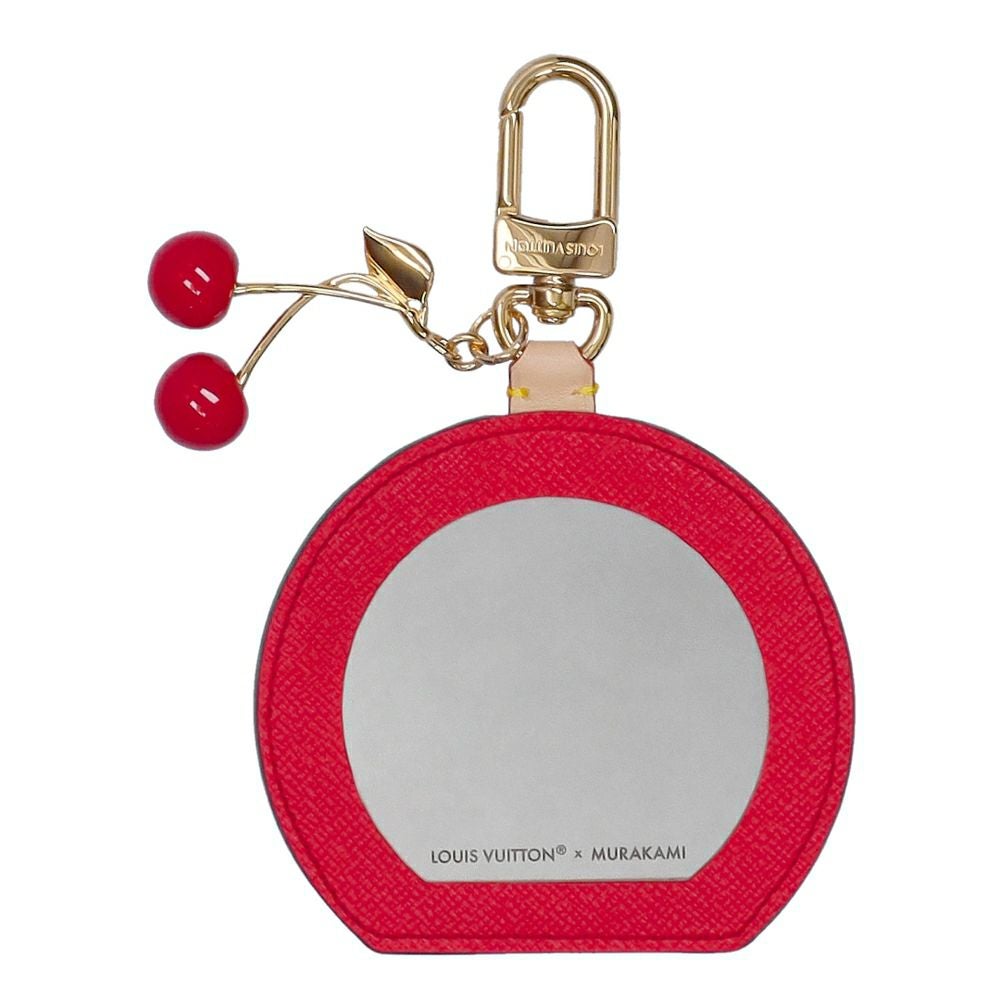 【リユース品】 ルイヴィトン LOUIS VUITTON 小物 キーホルダー LV × TM バッグチャーム･LV ミニ ミラー チェリー M02830 ブラウン系/レッド 【お取り寄せ】