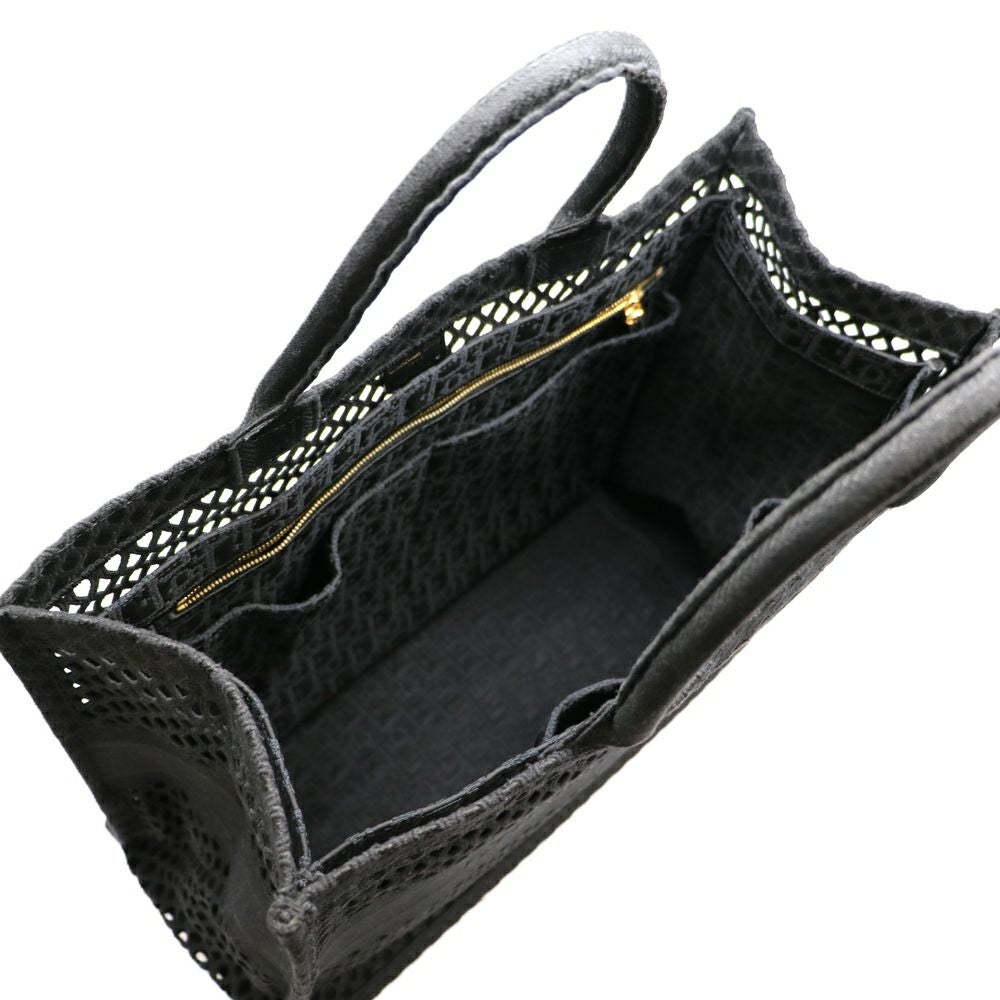 【リユース品】 ディオール DIOR バッグ トートバッグ ブックトート　ミディアム ブラック 【お取り寄せ】