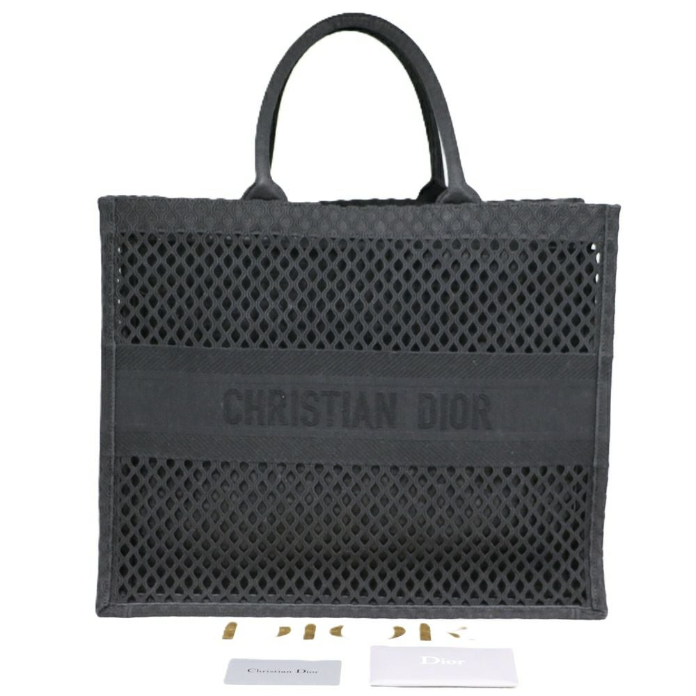 【リユース品】 ディオール DIOR バッグ トートバッグ ブックトート　ミディアム ブラック 【お取り寄せ】