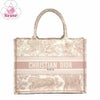 【リユース品】 ディオール DIOR バッグ トートバッグ ブックトート　ミディアム ピンク系 【お取り寄せ】