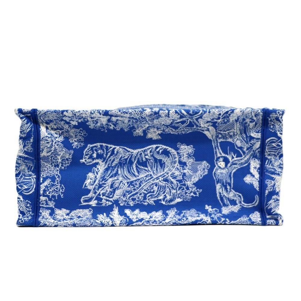【リユース品】 ディオール DIOR バッグ トートバッグ ブックトート　ミディアム ブルー系 【お取り寄せ】