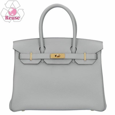 リユース品】 エルメス HERMES バッグ ハンドバッグ バーキン30 ブルー 