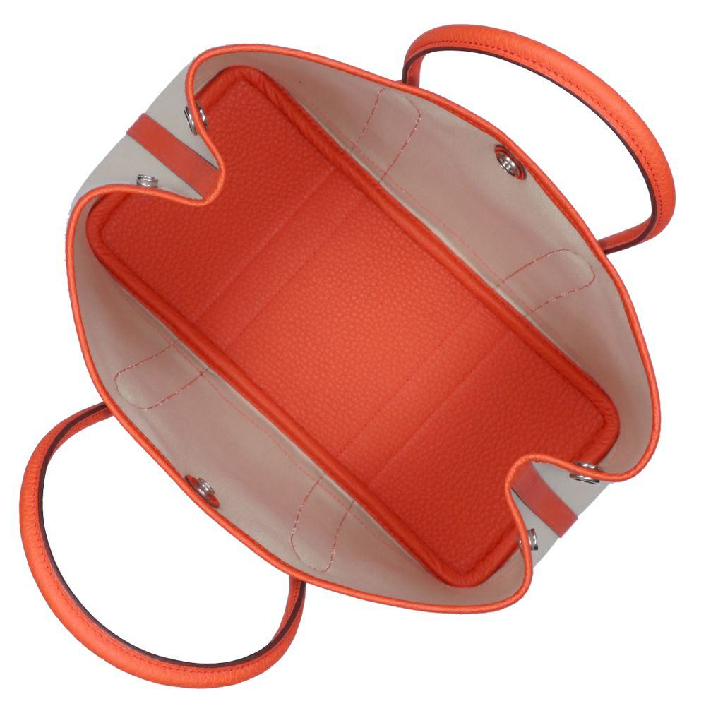【リユース品】 エルメス HERMES バッグ ハンドバッグ ガーデンパーティ TPM オレンジ系 【お取り寄せ】