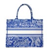 【リユース品】 ディオール DIOR バッグ トートバッグ ブックトート ミディアム ブルー/ホワイト 【お取り寄せ】