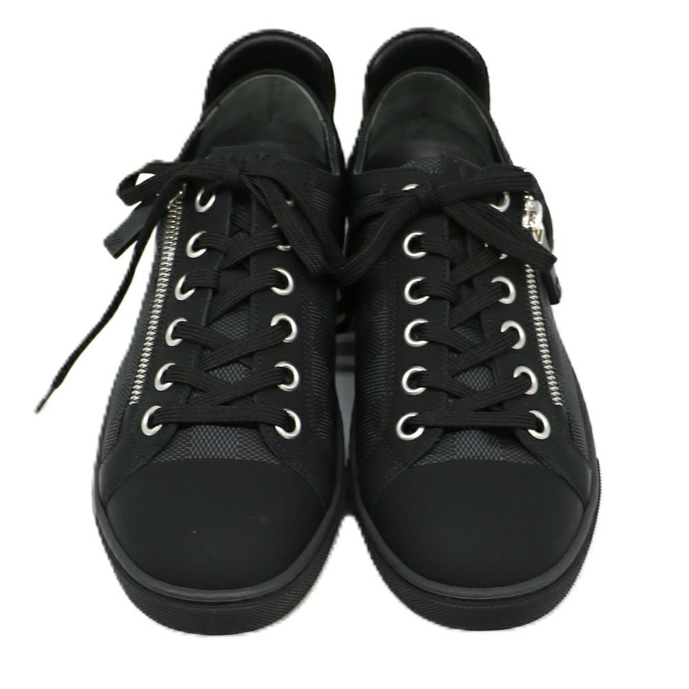 【リユース品】 ルイヴィトン LOUIS VUITTON 靴 メンズシューズ スニーカー ダミエ・グラフィット サイドジップスニーカー ブラック 【お取り寄せ】