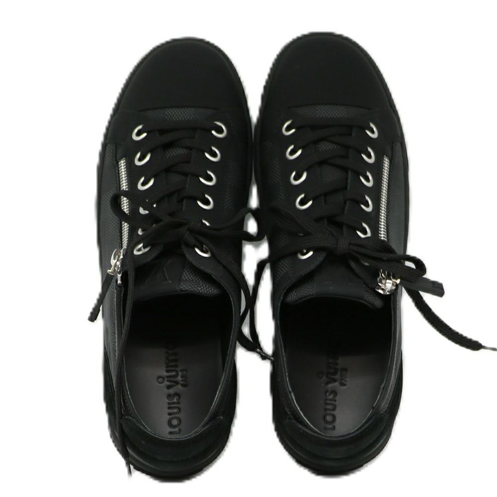 【リユース品】 ルイヴィトン LOUIS VUITTON 靴 メンズシューズ スニーカー ダミエ・グラフィット サイドジップスニーカー ブラック 【お取り寄せ】