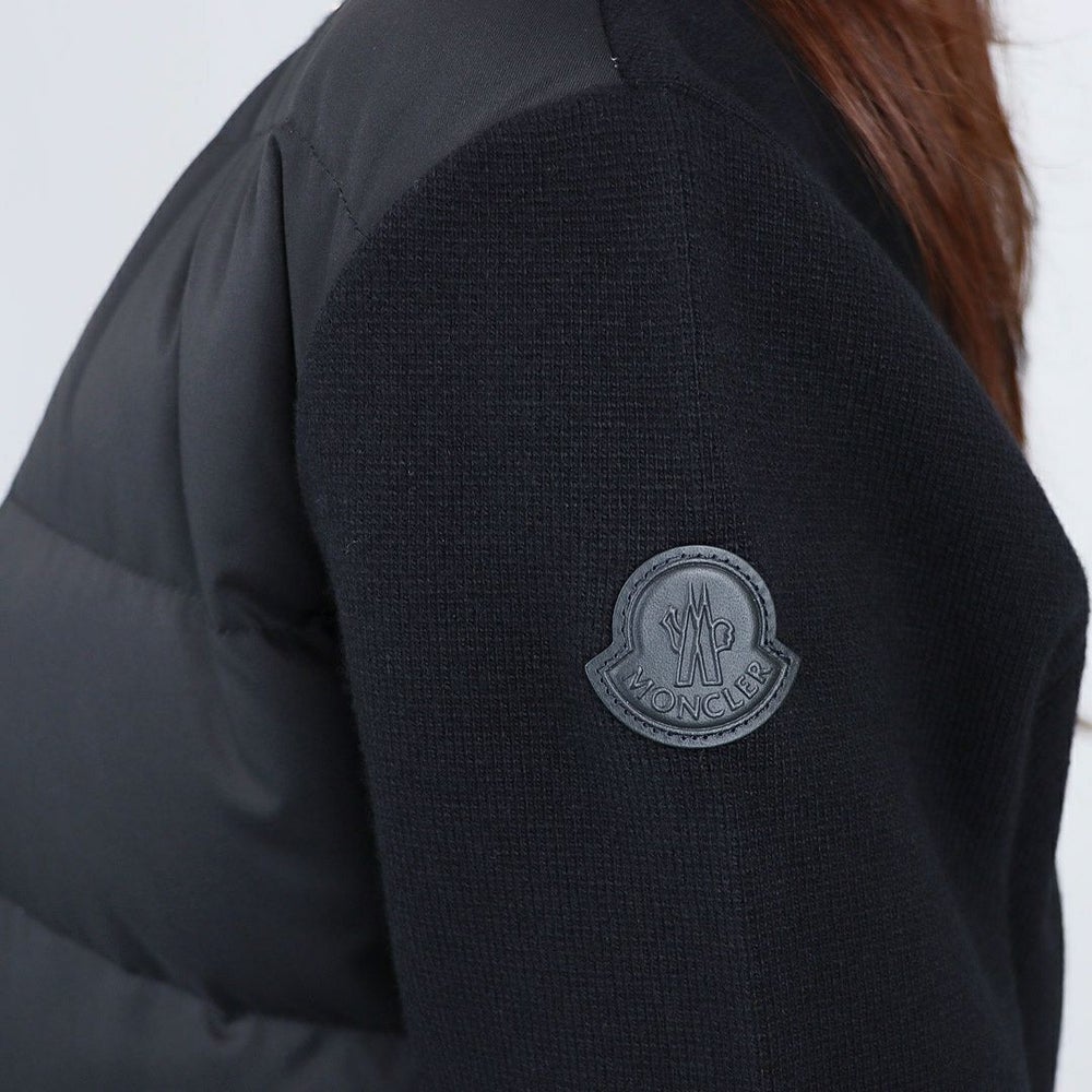 モンクレール MONCLER レディース ニットダウン ダウンカーディガン 9B000 17 M1241 999 BLACK