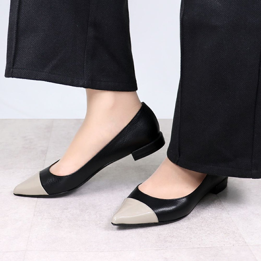 ファビオルスコーニ FABIO RUSCONI 靴 シューズ レディース ポインテッドトゥパンプス バイカラー F5082