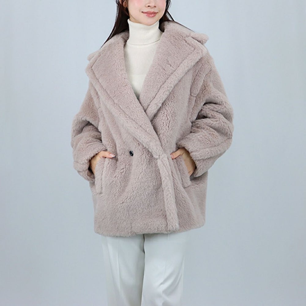 マックスマーラ MAXMARA レディース ショートコート ボアコート バージンウールコート OLGA オルガ テディベア 2521086032600