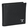 トッズ TODS メンズ 折財布 二つ折り財布 小銭入れ付き Tタイムレス XAMTSYBB300 UGA B999 BLACK レザーウォレット