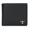 トッズ TODS メンズ 折財布 二つ折り財布 小銭入れ付き Tタイムレス XAMTSYBB300 UGA B999 BLACK レザーウォレット