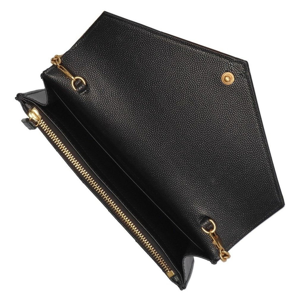 サンローランパリ SAINT LAURENT PARIS 長財布 チェーンウォレット ショルダーバッグ カサンドラ エンベロープ 742920 B0W01 1000 BLACK