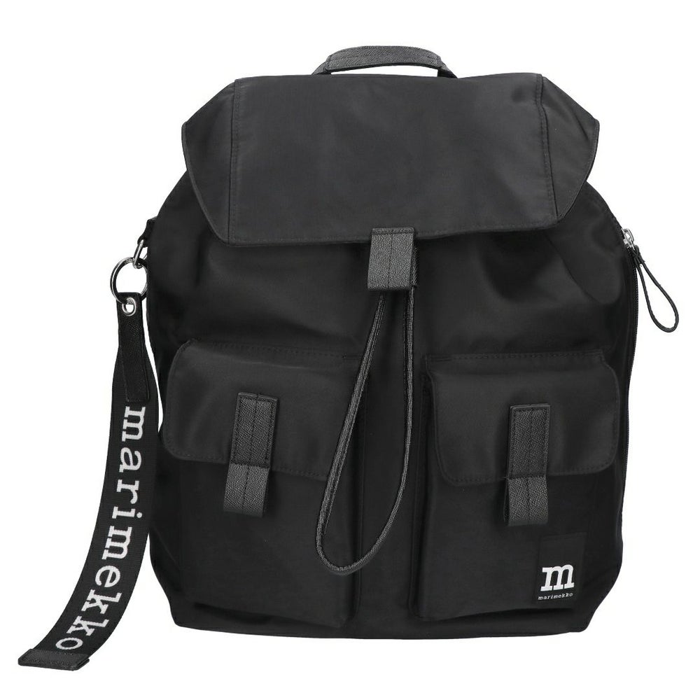 マリメッコ MARIMEKKO リュックサック バックパック BACKPACK L SOLID 91198 009 BLACK