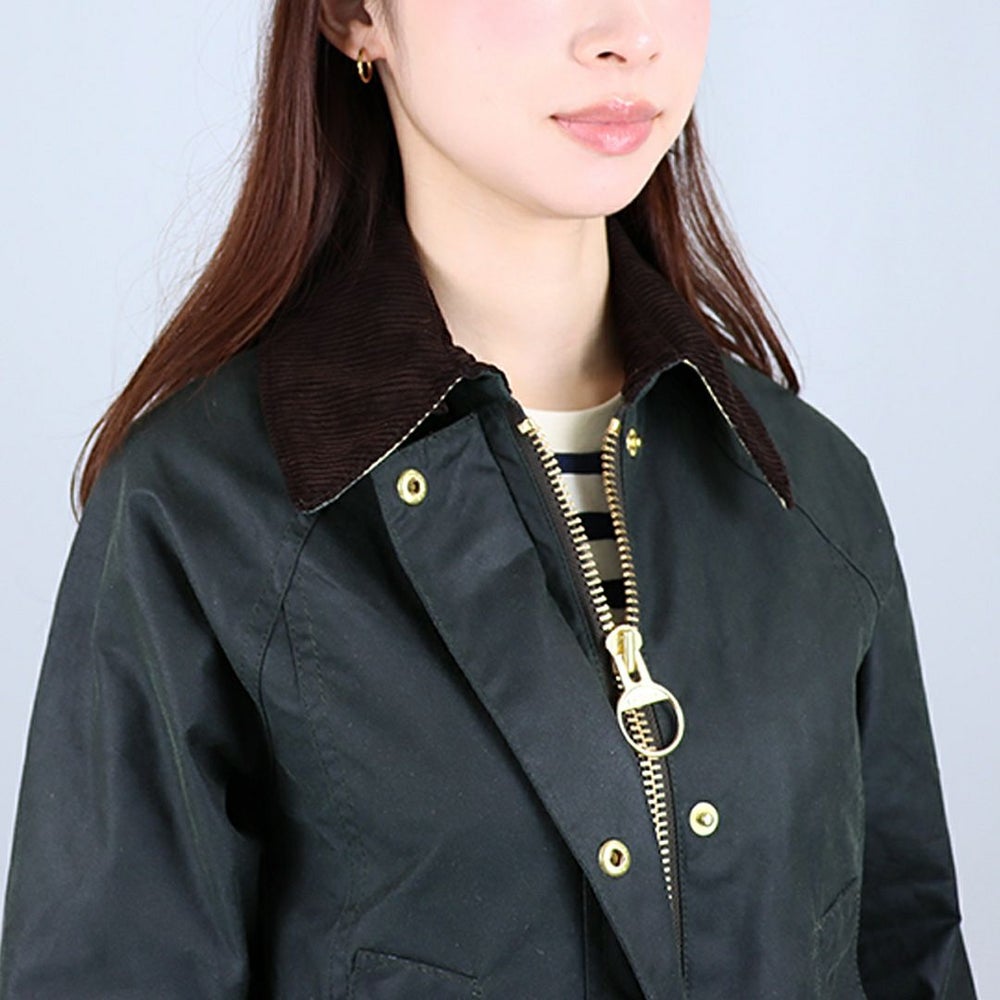 バブアー BARBOUR レディース オイル ワックス コーティング ジャケット ブルゾン BARBOUR MODERN BEADNELL WAX JACKET LWX1402 SG51 SAGE/AMCIENT